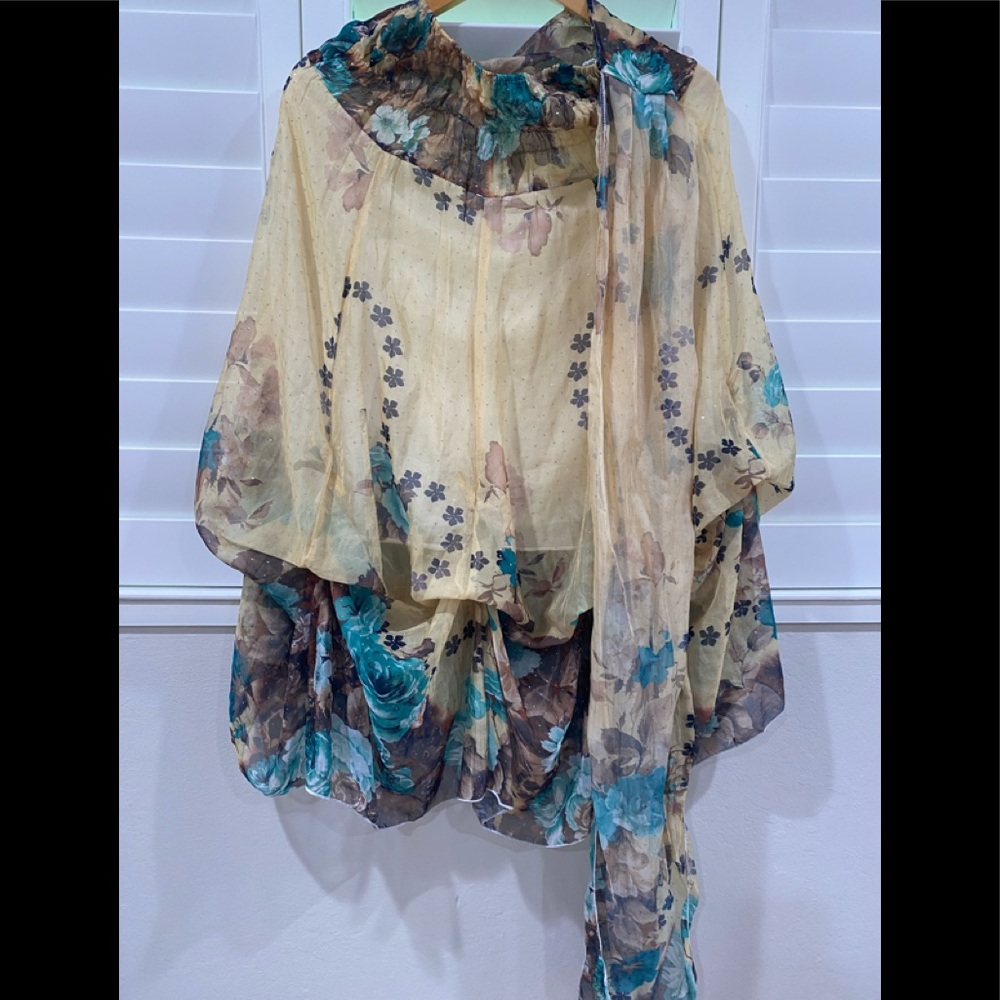 Versatile Floral Dress or Skirt – Semi-Lined